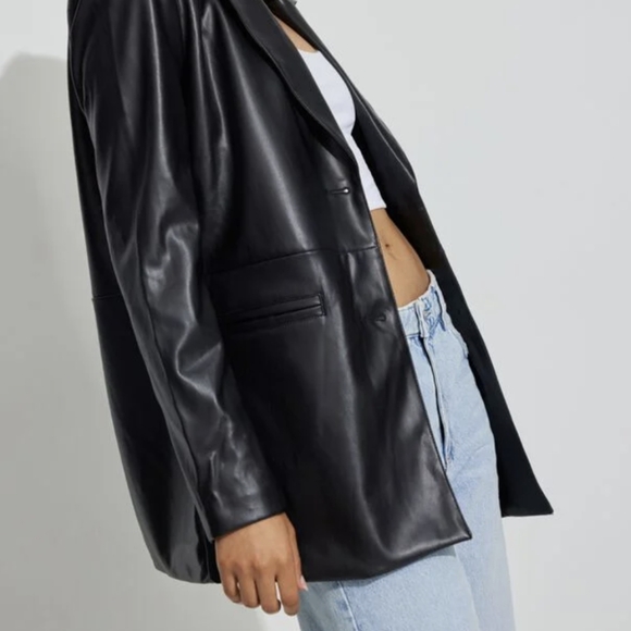 Faux Leather Jacket - Picture 3 of 8